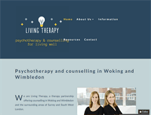 Tablet Screenshot of livingtherapycounselling.com